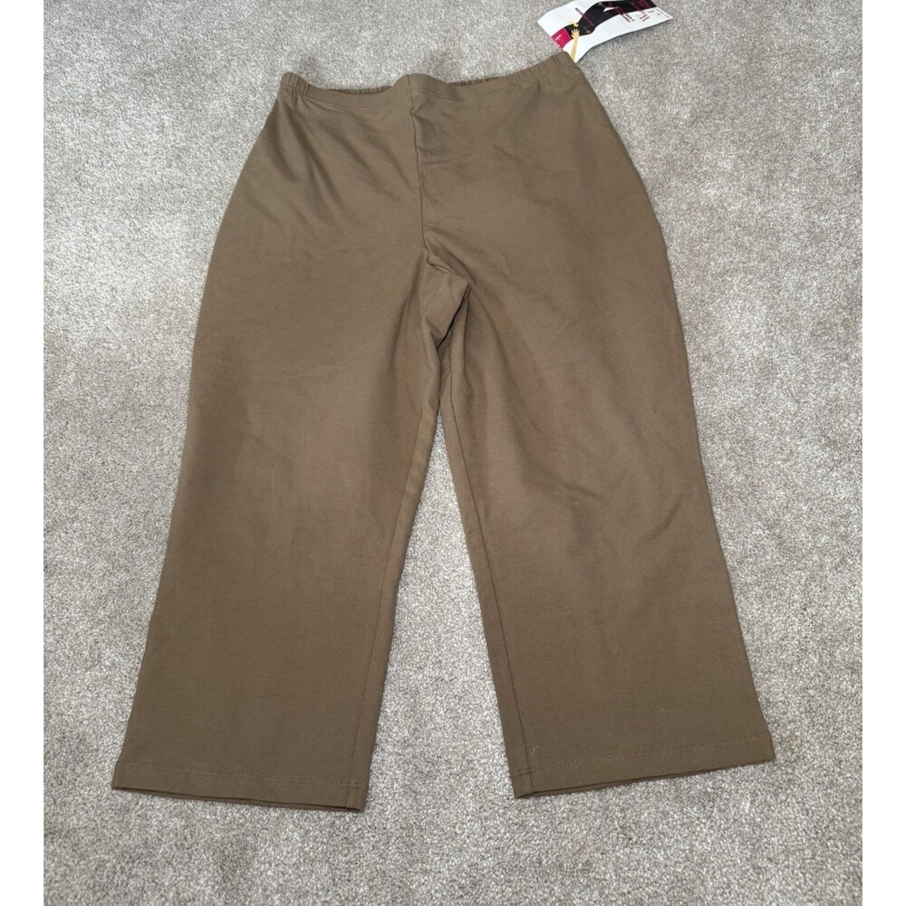 WOMEN WITH CONTROL NEW Pull On Slimming Leggings Women's size large Tan Stretch